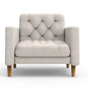 SANGOR Contemporary Sofa - Bone White
