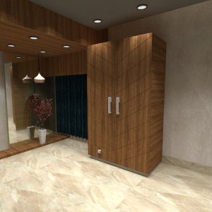 WARDROBE CK005013 TROPICAL OLMO WALNUT (PLYWOOD)